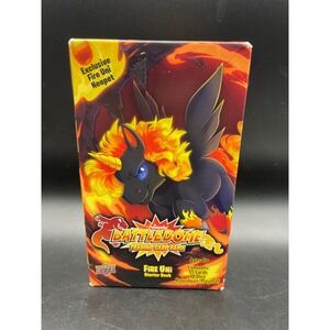 Neopets Battledome TCG Fire Uni Starter Deck Upper Deck Sealed Broken Hanger Tag
